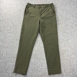 Unipro Mens Golf Trousers Medium Performance Chino Pants Olive Green‎ Stretch